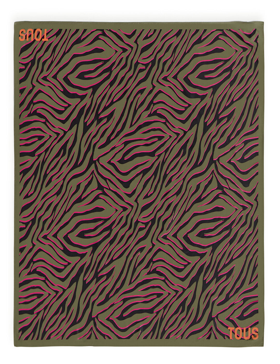 Foulard Tous Zebra Caqui