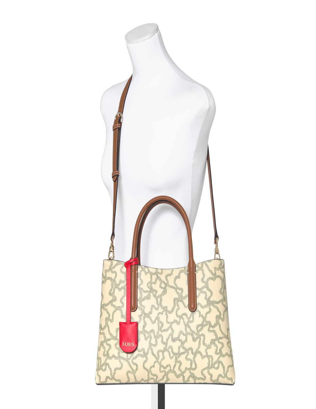 Bolso Tous Bowling Kaos Icon Multi beige-rojo