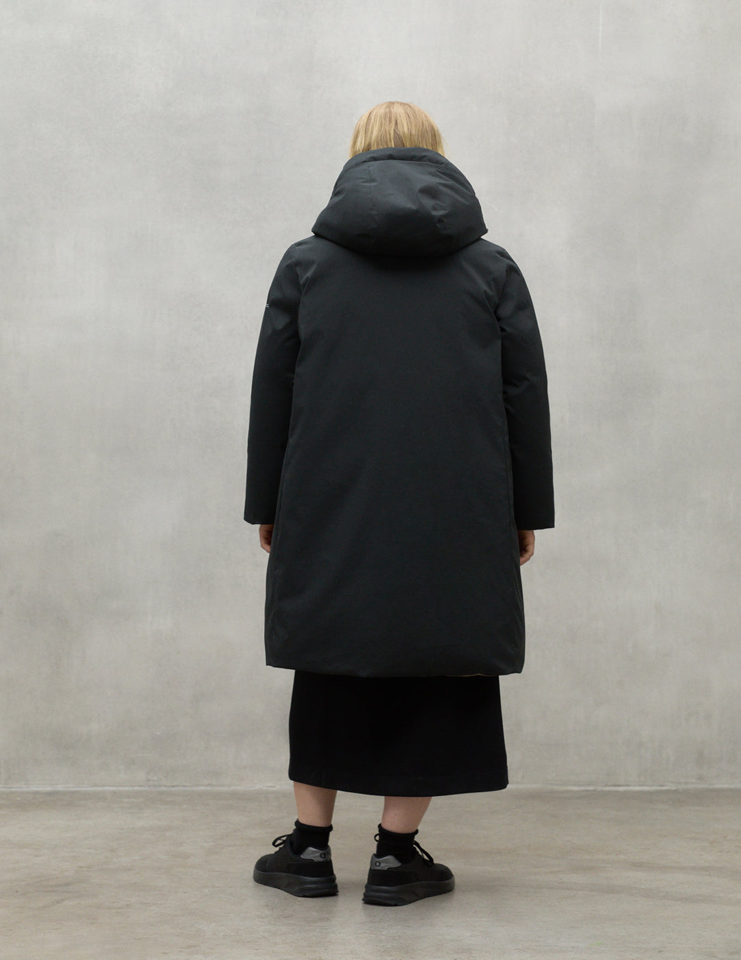 Abrigo Ecoalf Mujer Baru Reversible Jacket Woman Black