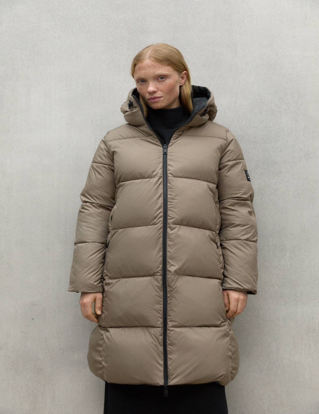 Abrigo Ecoalf Mujer Baru Reversible Jacket Woman Black