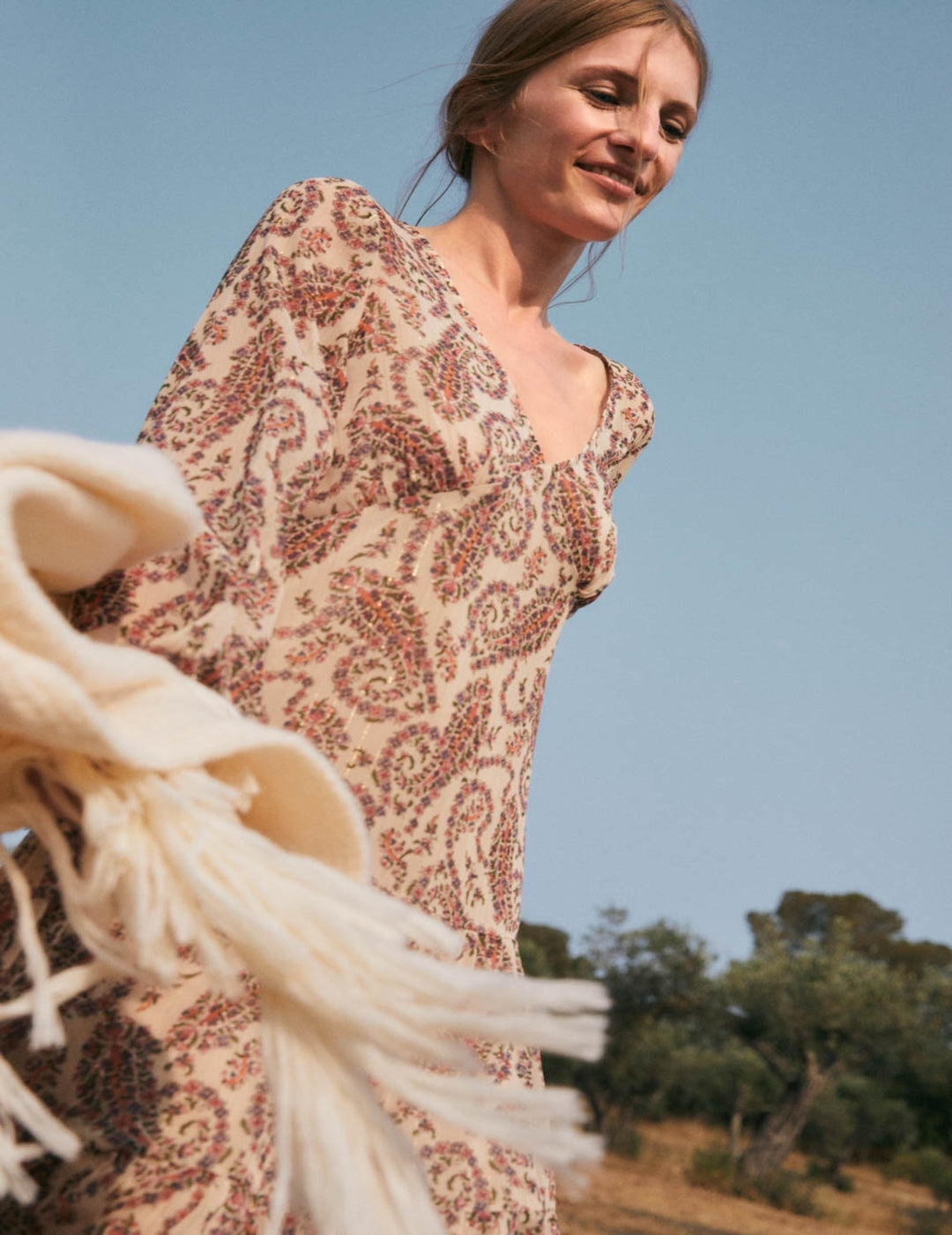 Vestido eseOese Largo Dalia Beige
