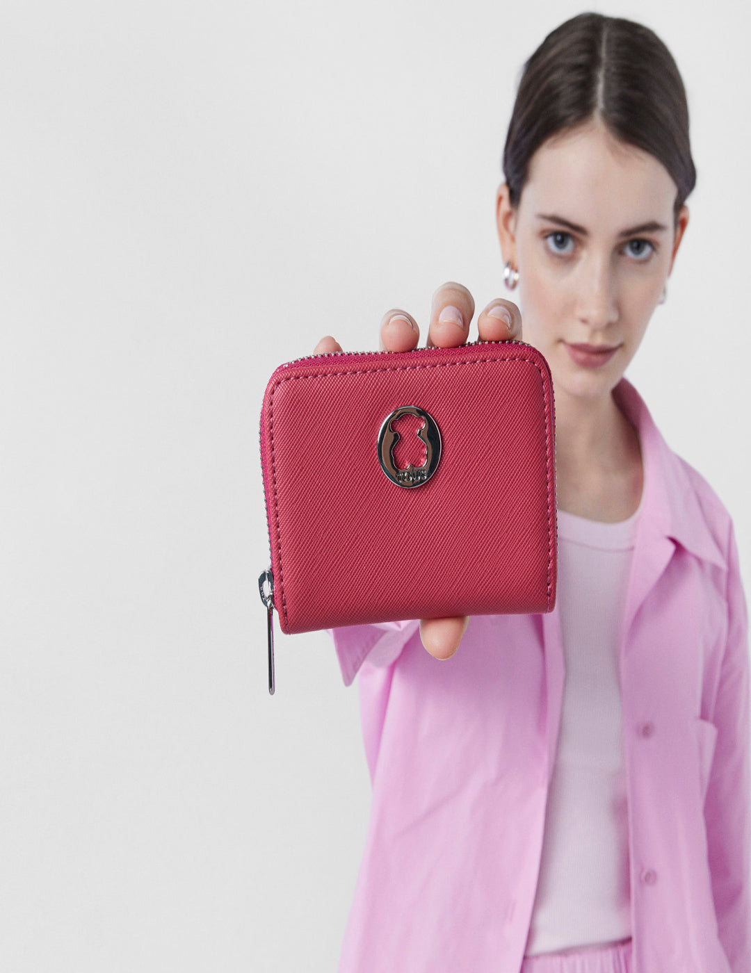 Monedero Tous Dubai Saffiano Fucsia