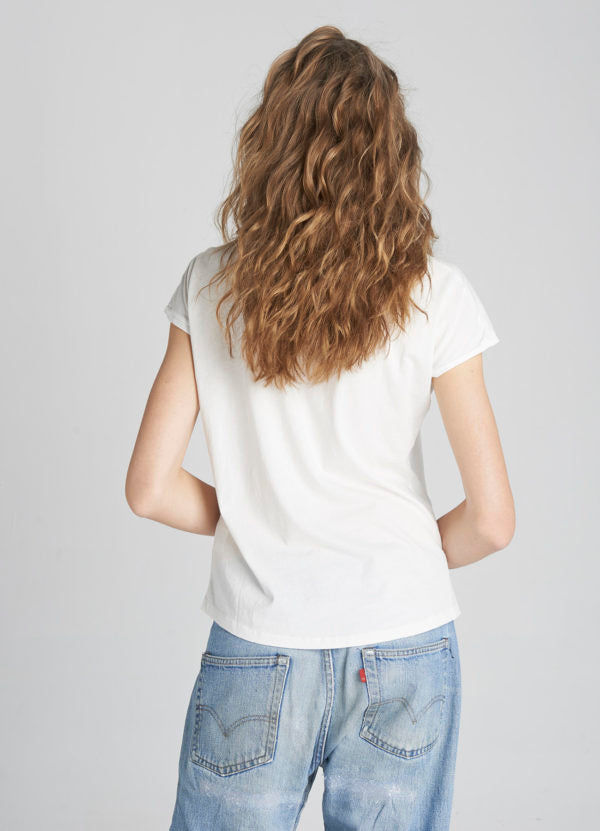Camiseta Dear Tee mujer BEAR GLITTER COLLAGE-white