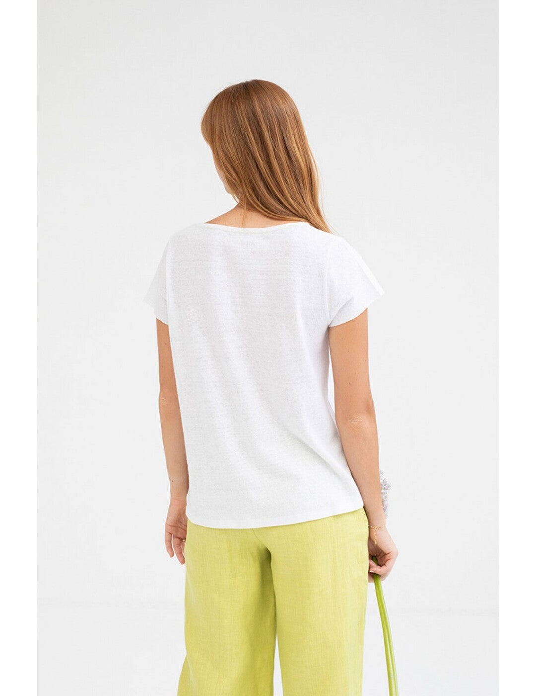 Camiseta Mus&Bombon Basieco Lino Blanco