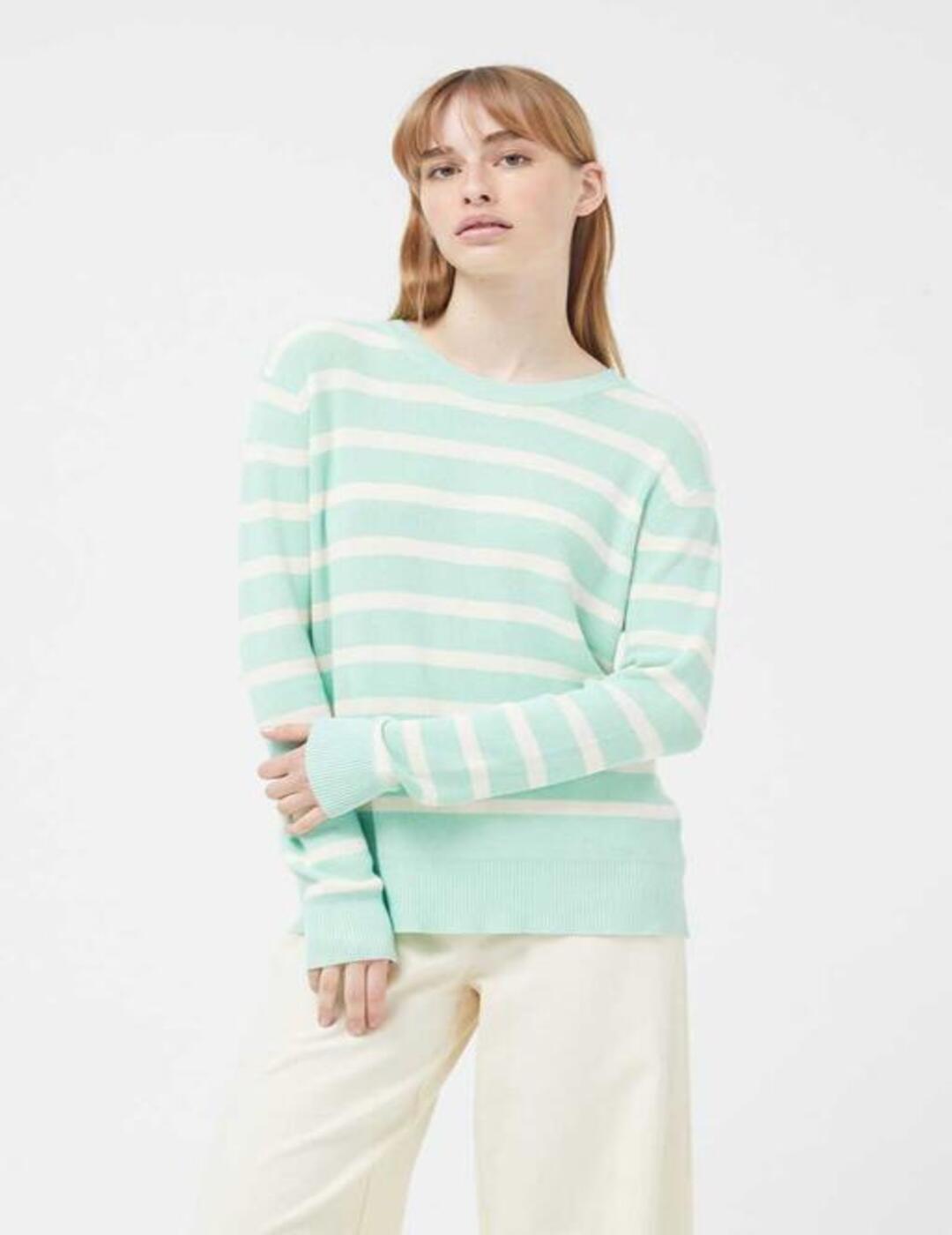 Jersey Compañía Fantástica De Punto Rayas Verde