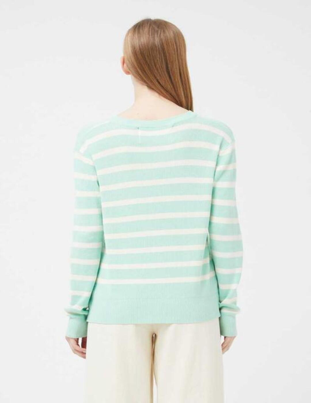 Jersey Compañía Fantástica De Punto Rayas Verde