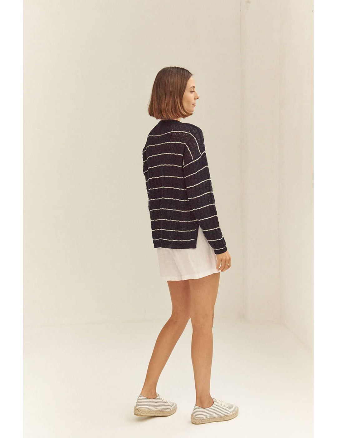 Jersey Mus & Bombon Suncata Fluido Navy y crudo
