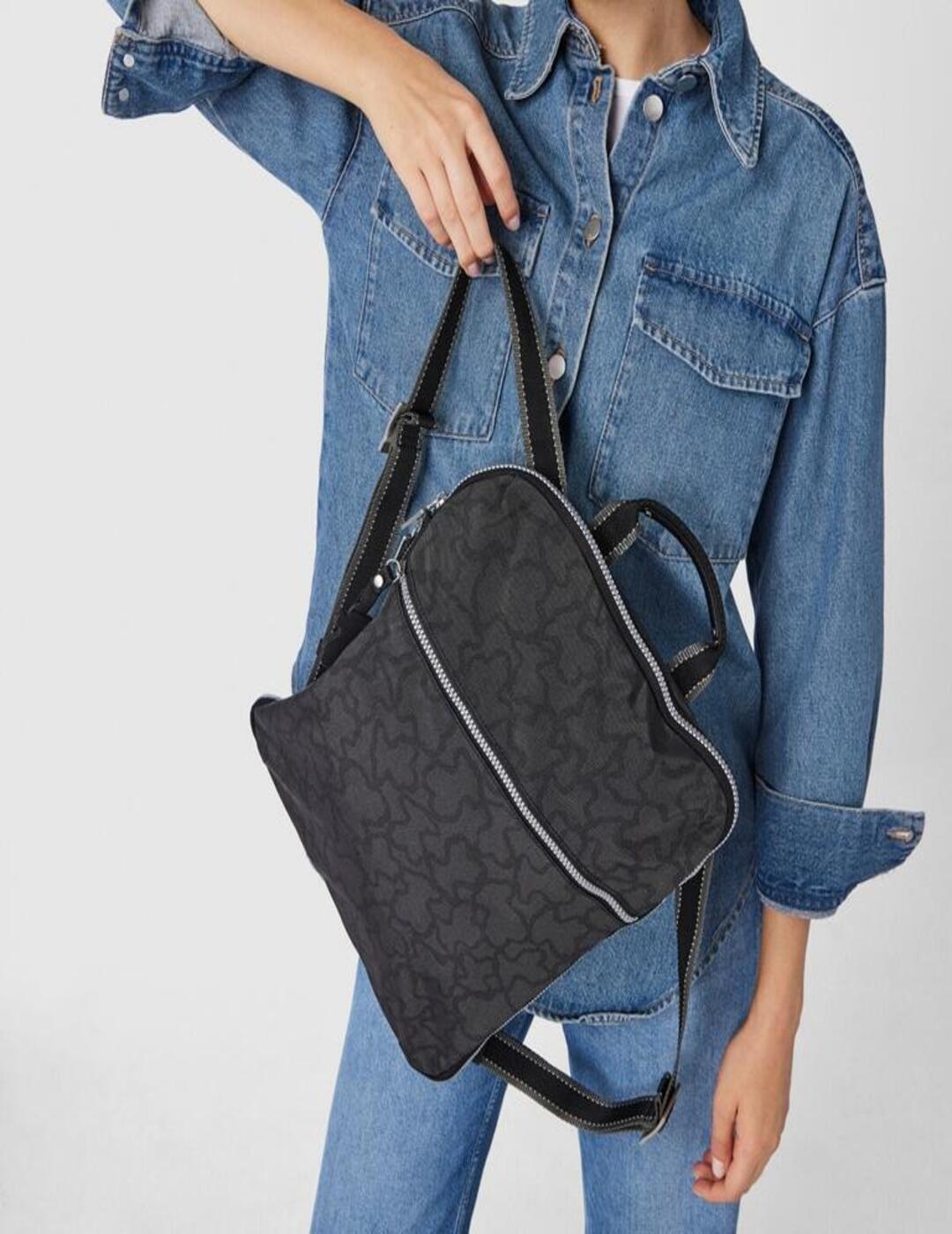 Mochila Tous Kaos New de Nylon en color negro
