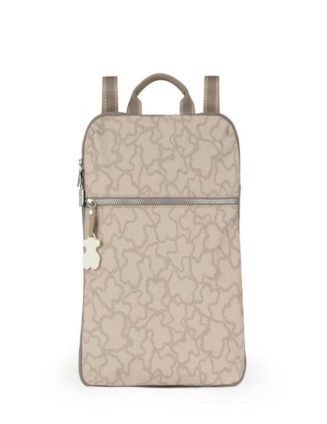 Mochila Tous Kaos New de Nylon en color piedra