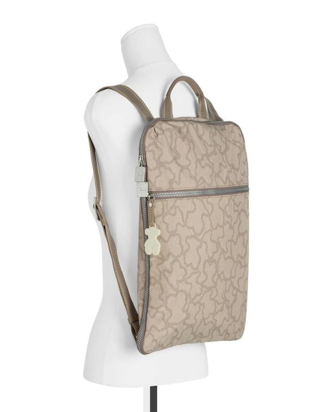 Mochila Tous Kaos New de Nylon en color piedra