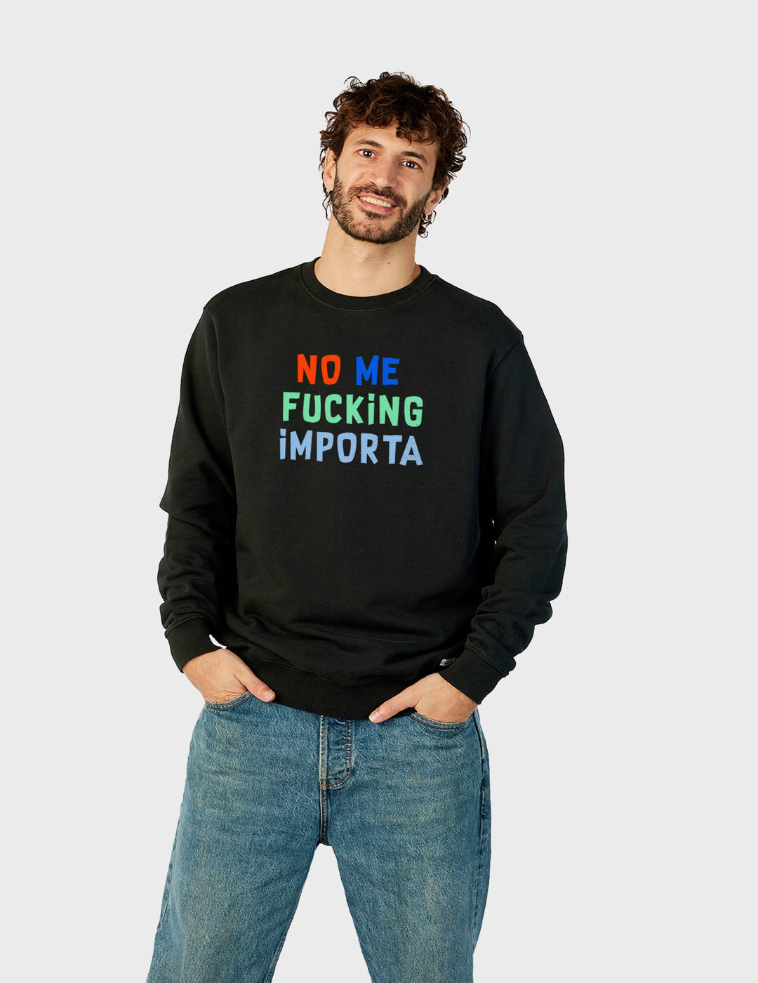 Sudadera Dear Tee Hombre NMFI Colores Negro