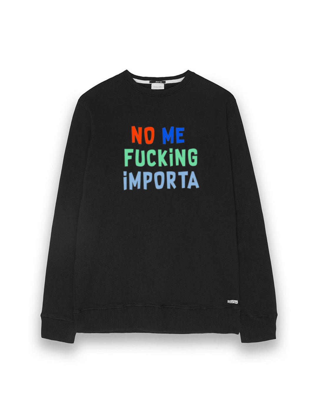 Sudadera Dear Tee Hombre NMFI Colores Negro