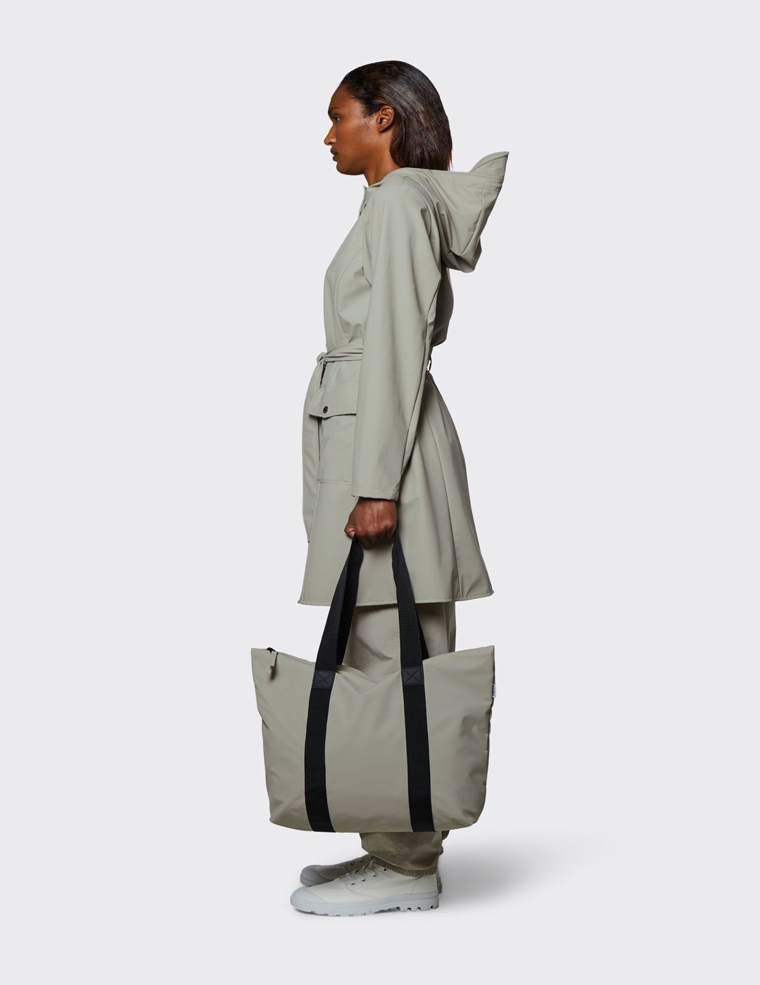Rains Tote Bag Rush 12250 Cement