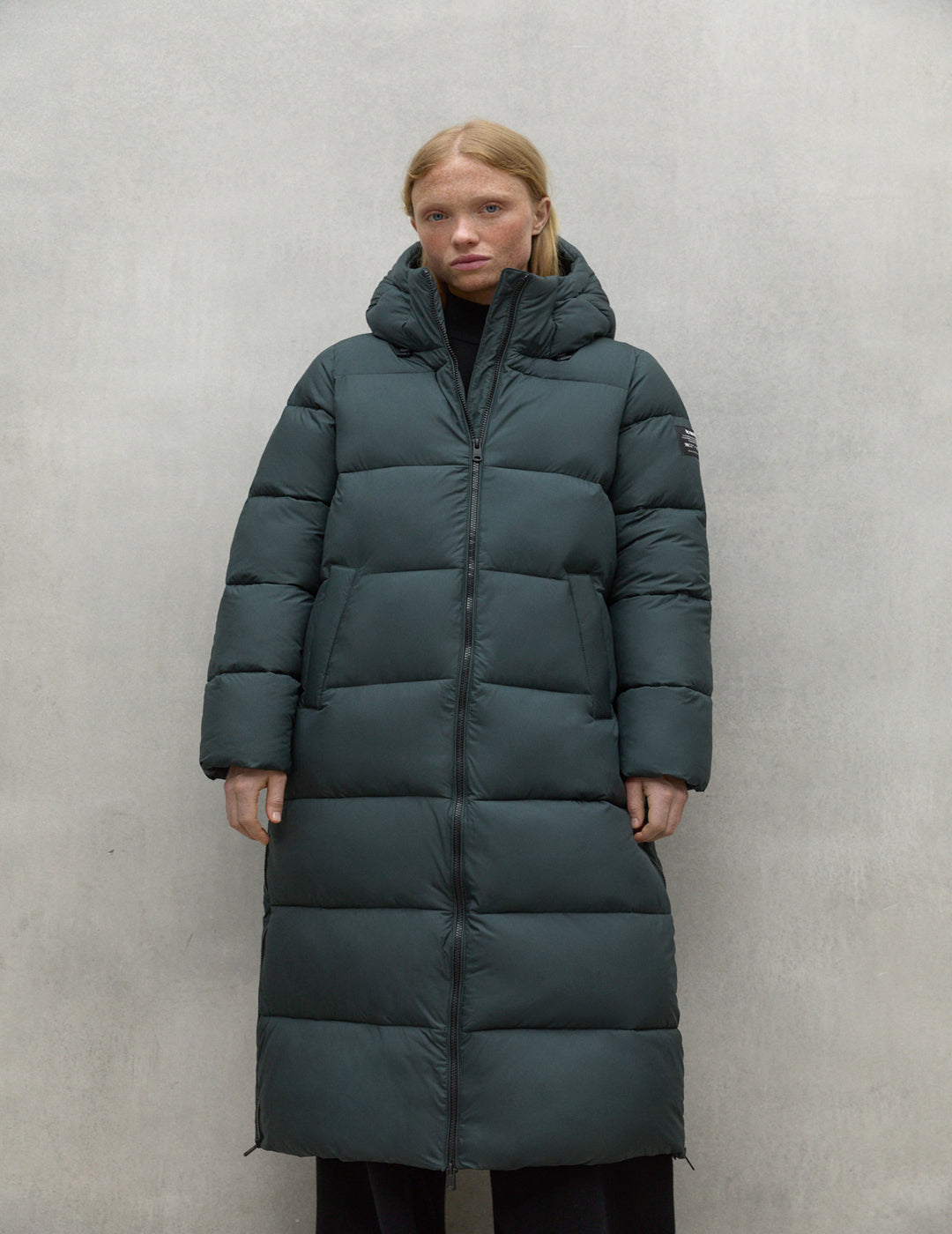 Abrigo Ecoalf Mujer Binaia Jacket Woman Woodland Green