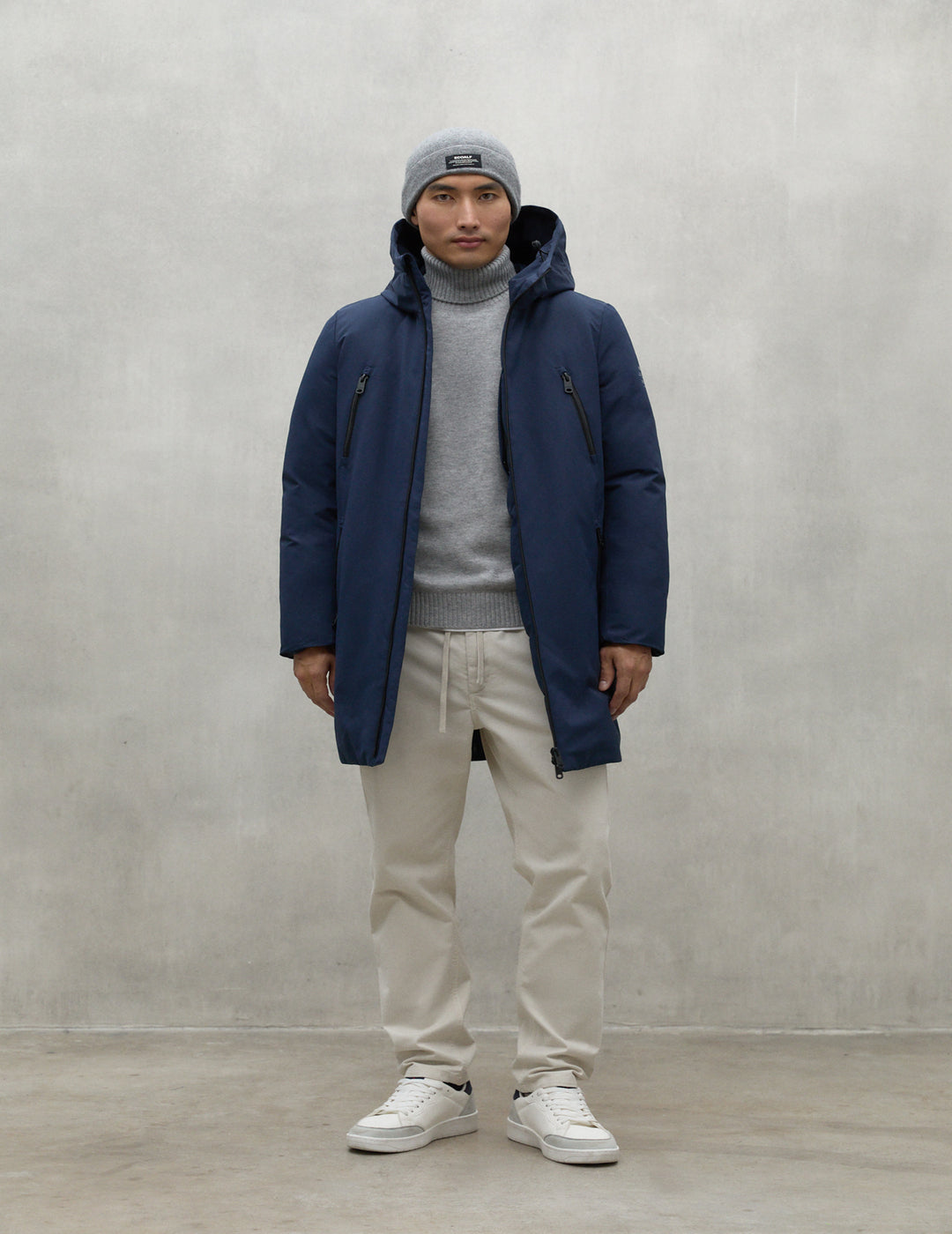 Abrigo Ecoalf Hombre Livorn Jacket Man Blue Navy