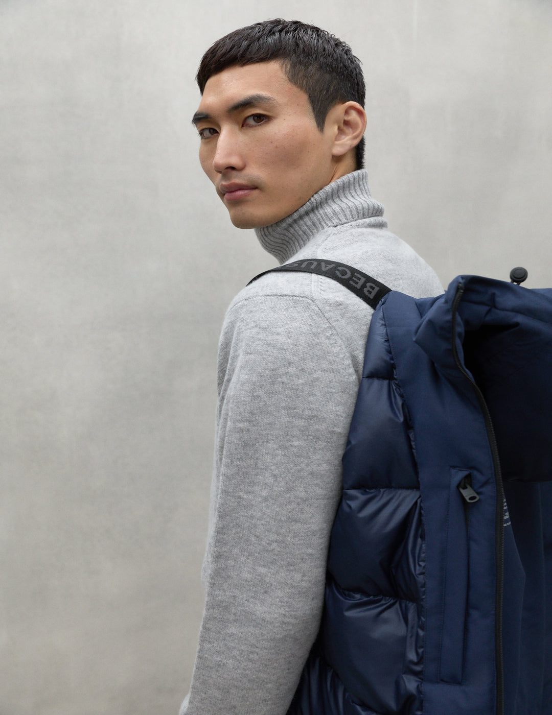 Abrigo Ecoalf Hombre Livorn Jacket Man Blue Navy