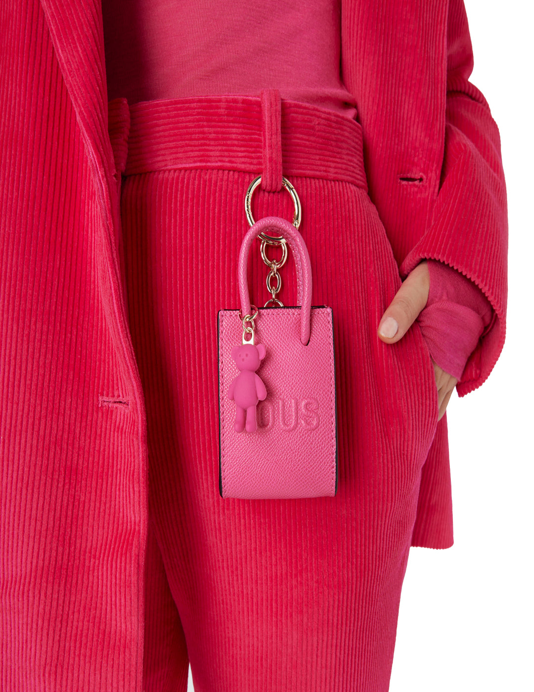 Llavero Tous Mini Bolso La Rue Fucsia