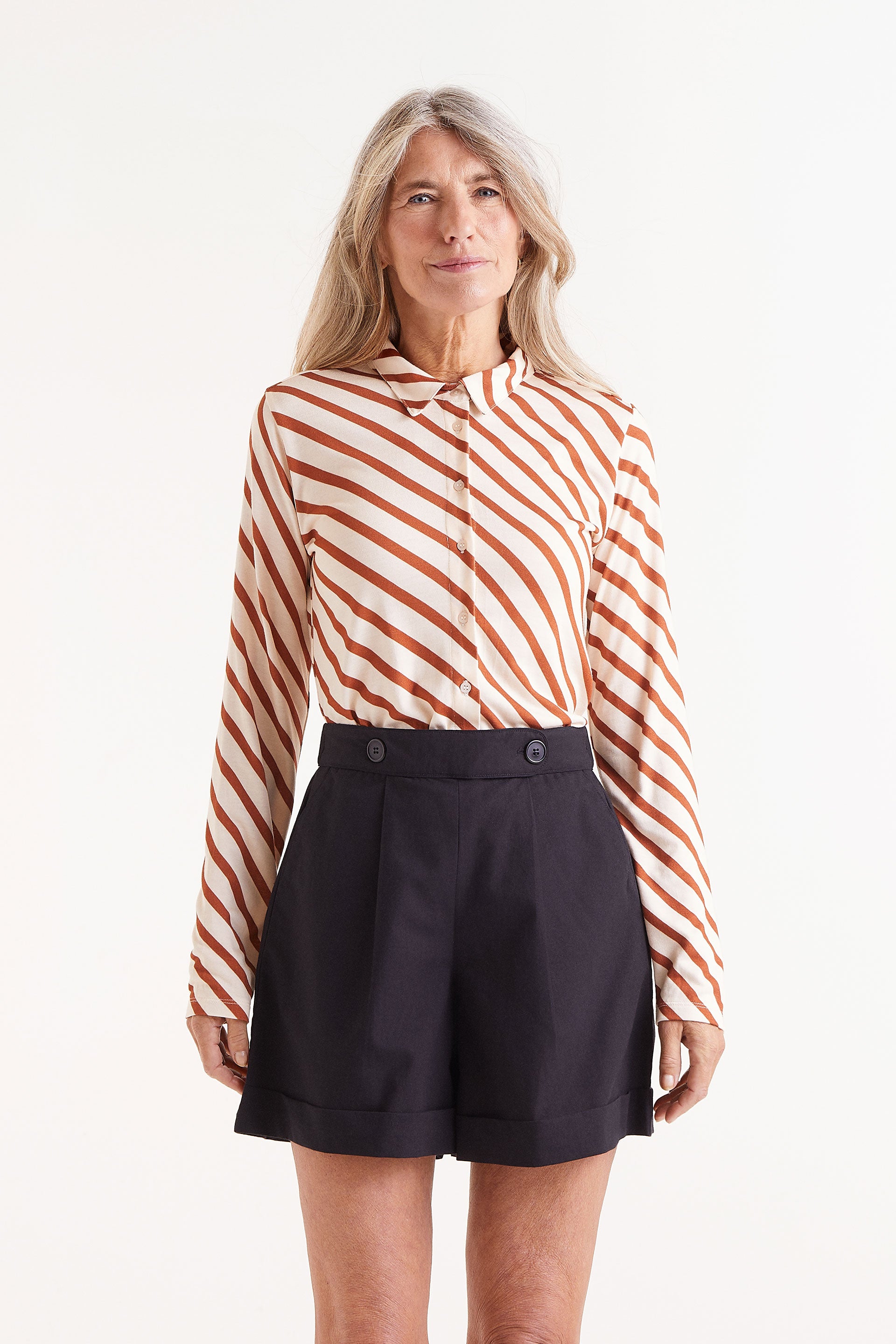 Camisa Compañía Fantástica Ajustada Rayas Bongo