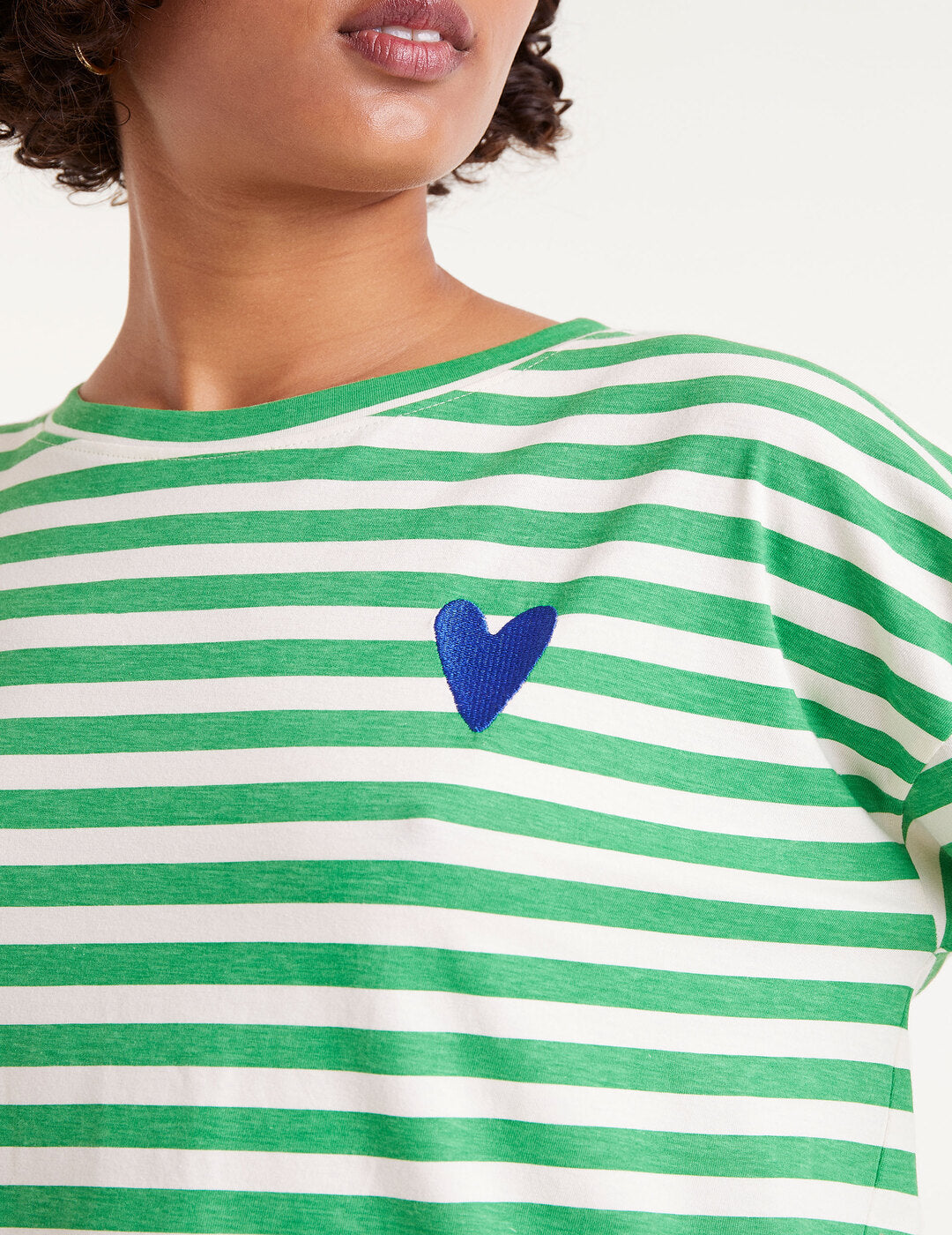 Camiseta Compañía Fantástica Manga Larga Rayas Verdes