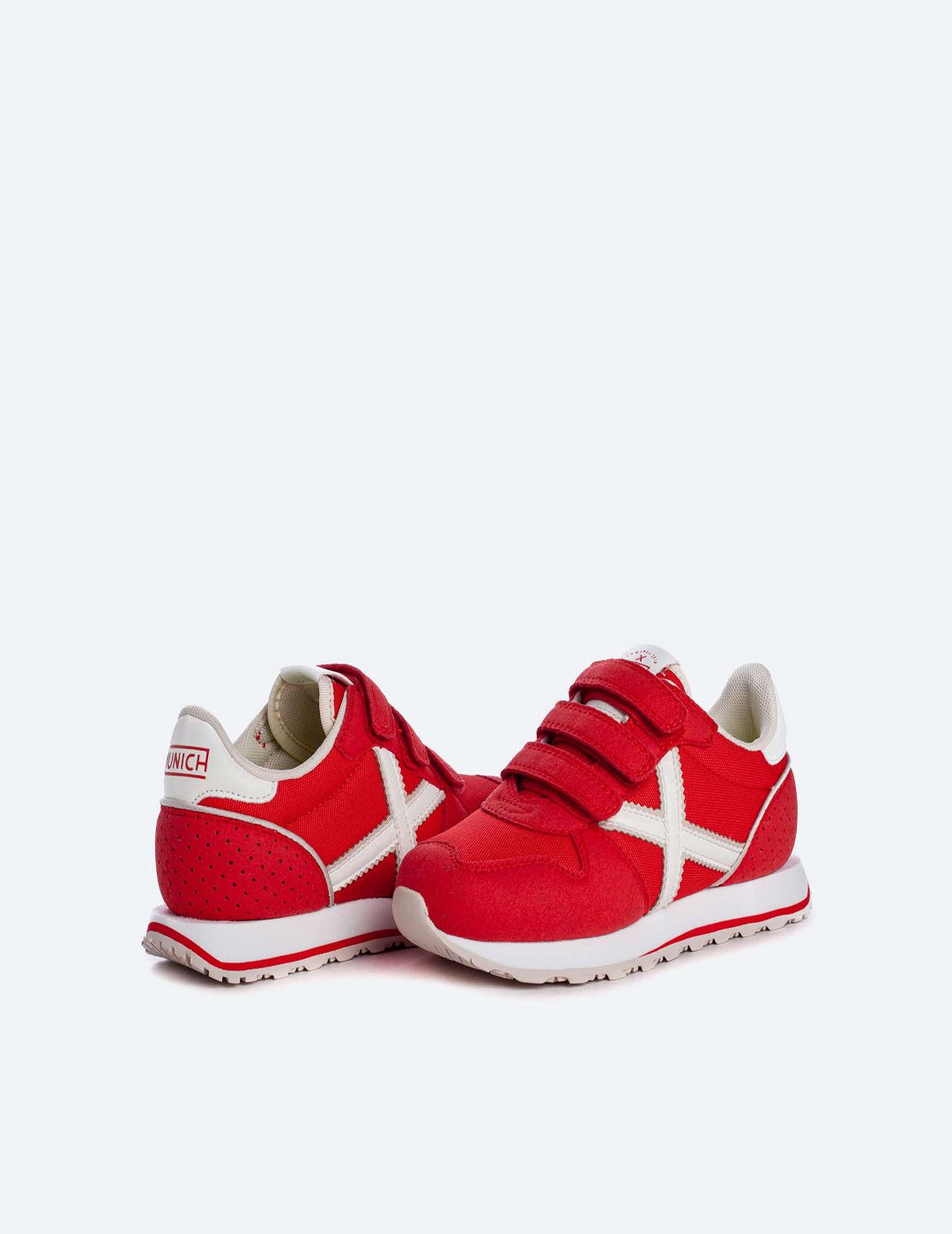 Zapatilla Munich Mini Massana Velcro 480 Rojo