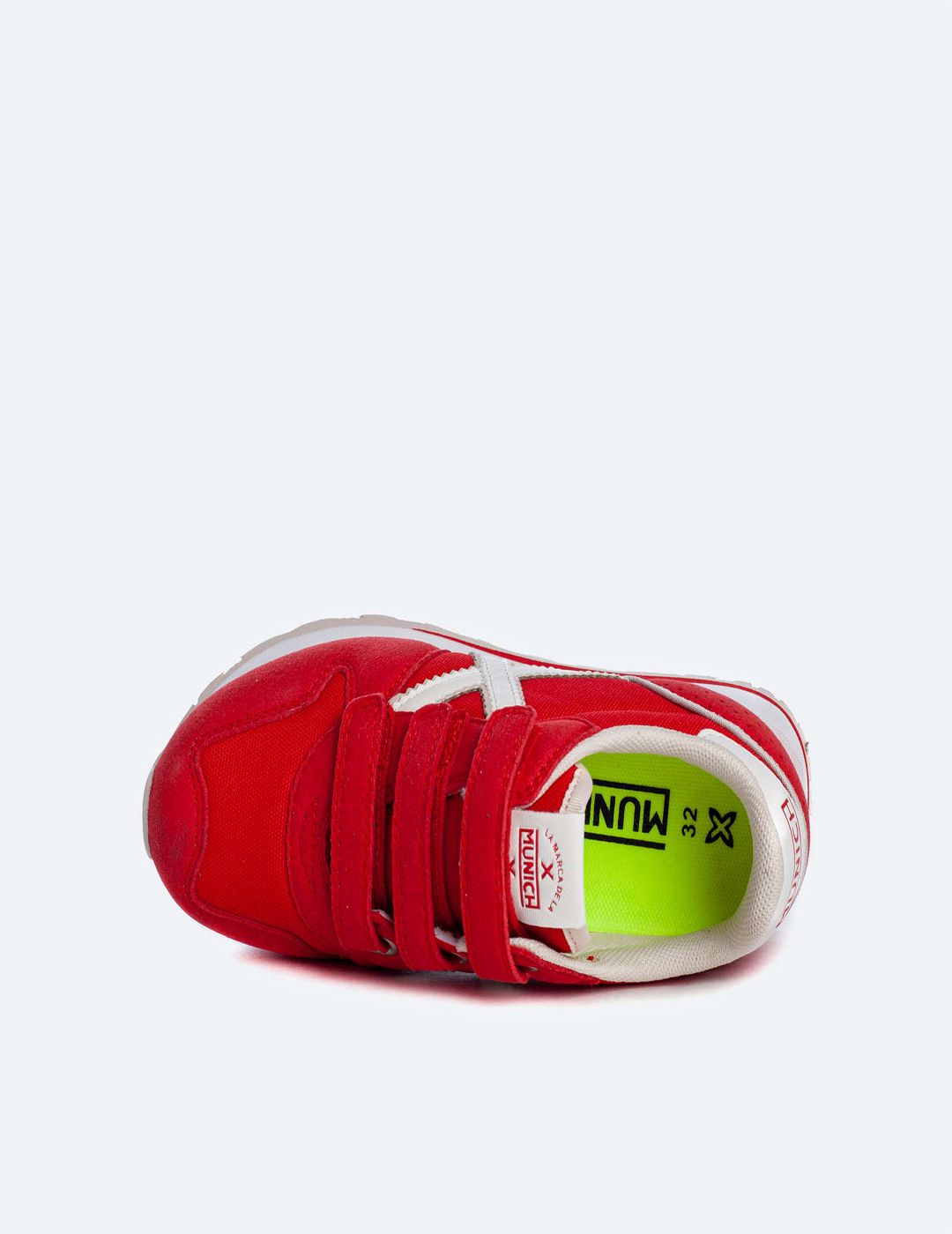Zapatilla Munich Mini Massana Velcro 480 Rojo