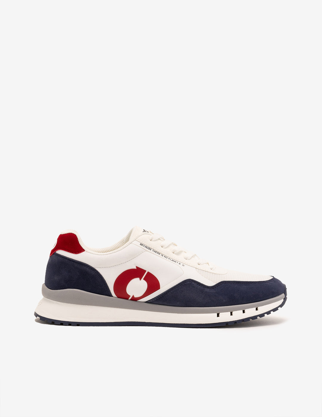 Zapatilla Ecoalf Sicilia Sneacker Man Off White-Blue