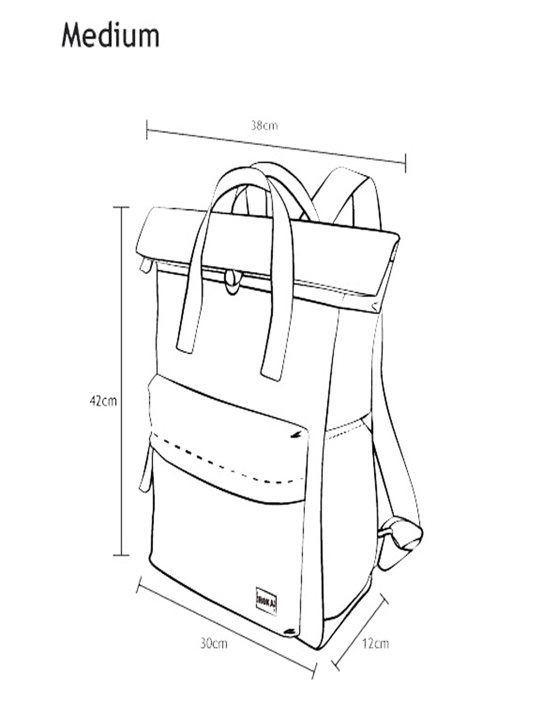 Mochila Roka Sostenible Canfield B Medium Teal