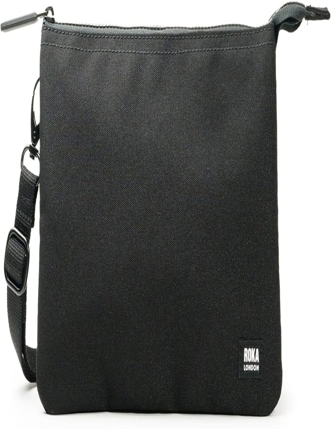 Bandolera Roka Carnaby Crossbody XL Recicled Canvas All Black