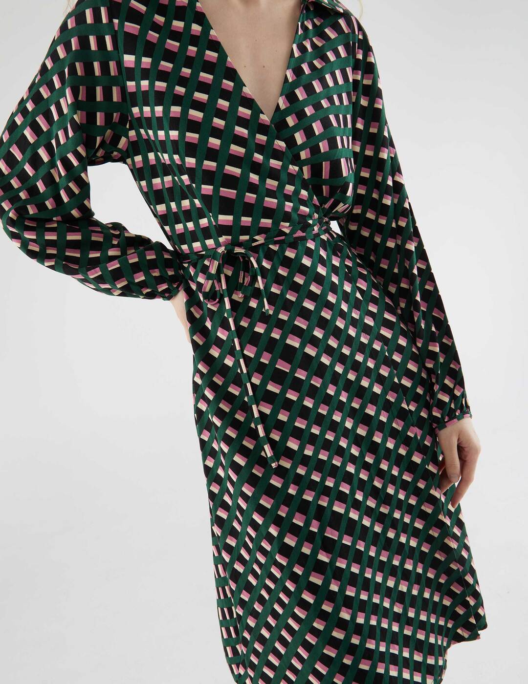 Vestido Compañía Fantástica Con Estampado Geométrico