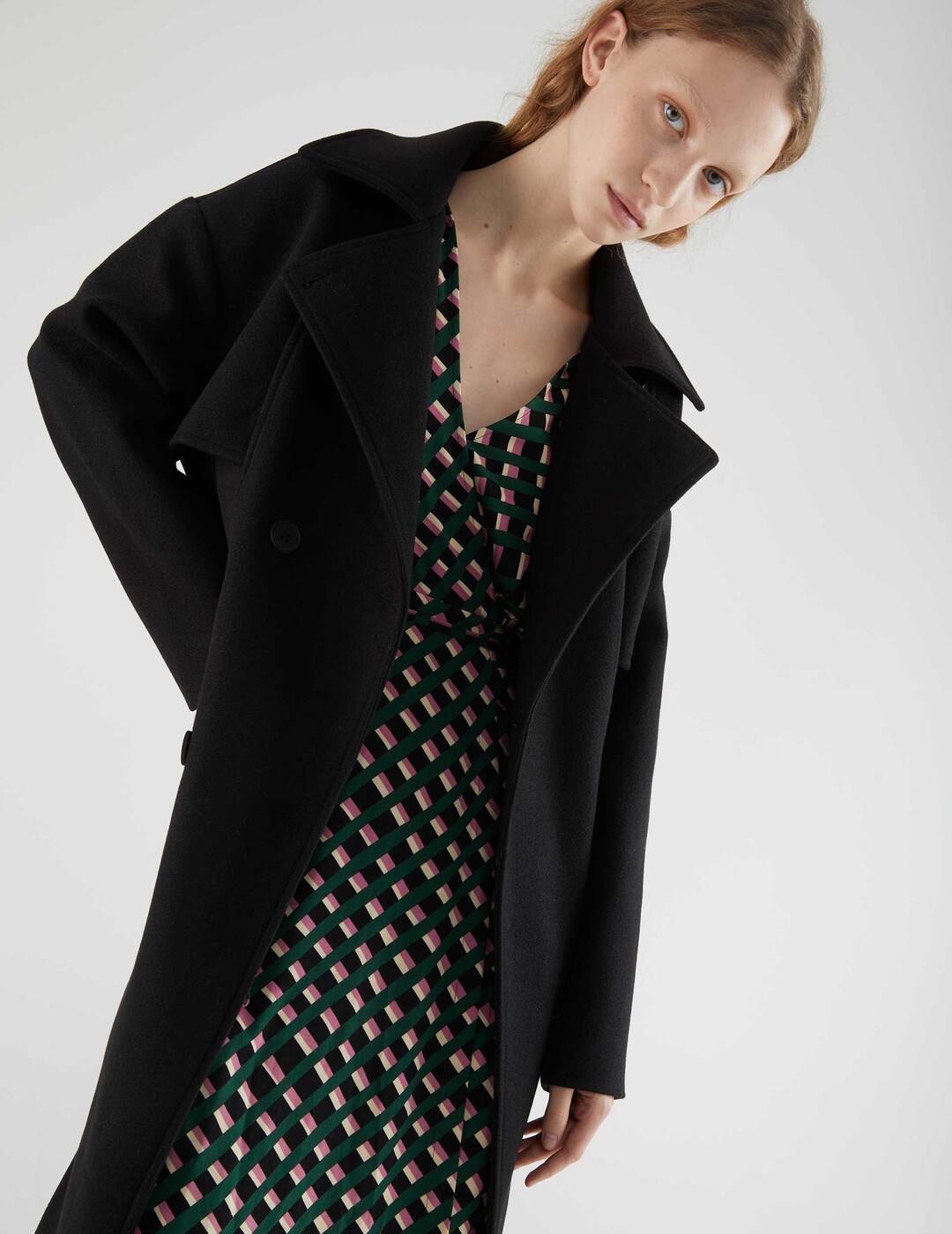 Vestido Compañía Fantástica Con Estampado Geométrico