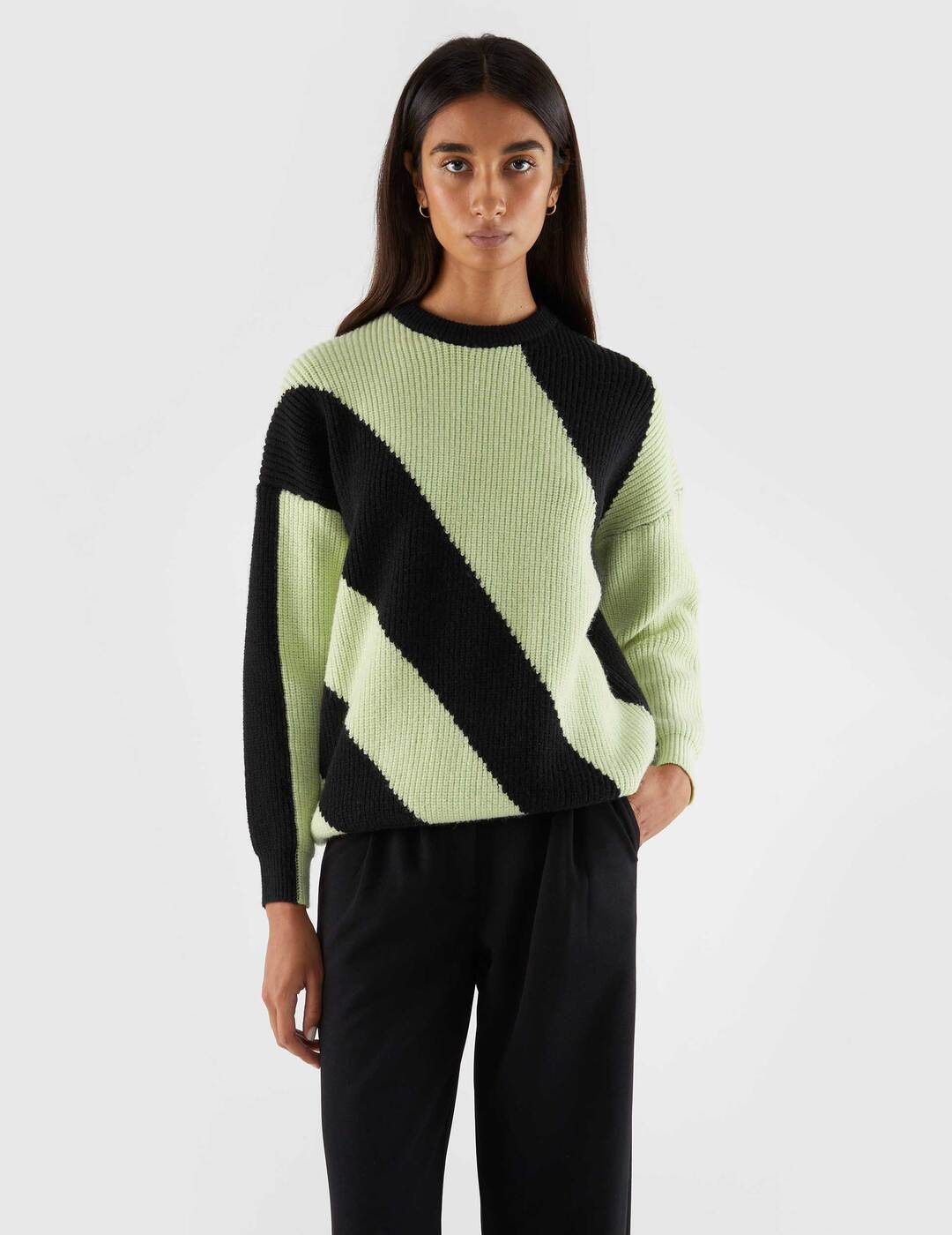 Jersey Compañía Fantástica De Punto Bicolor Verde