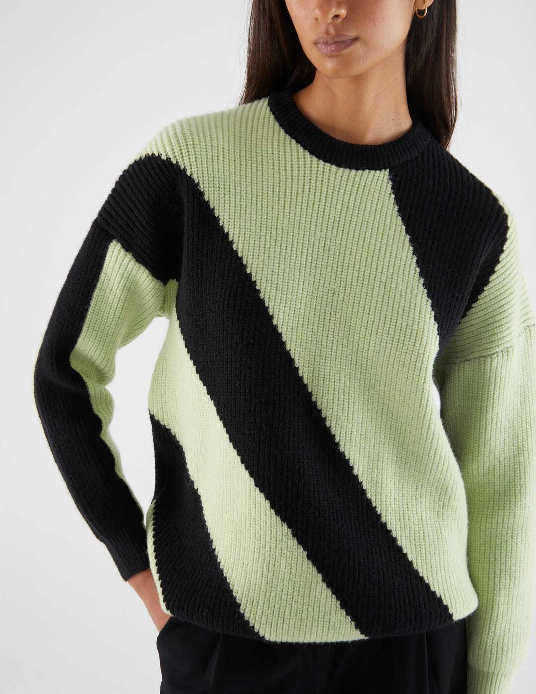 Jersey Compañía Fantástica De Punto Bicolor Verde