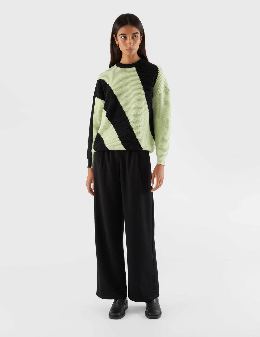 Jersey Compañía Fantástica De Punto Bicolor Verde