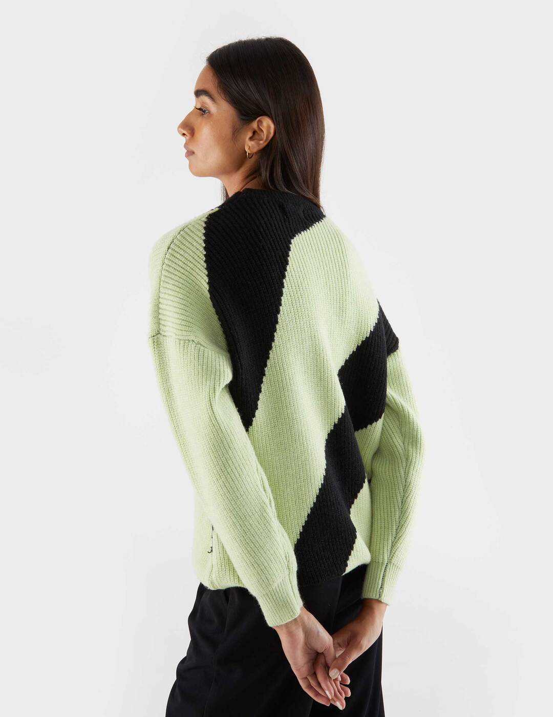 Jersey Compañía Fantástica De Punto Bicolor Verde