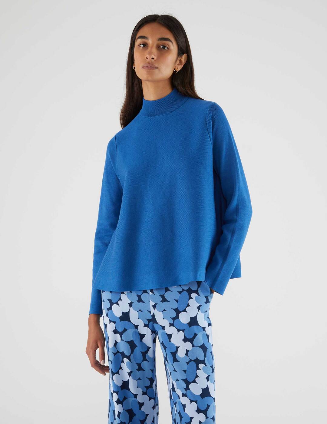 Jersey Compañía Fantástica De Cuello Alto Azul