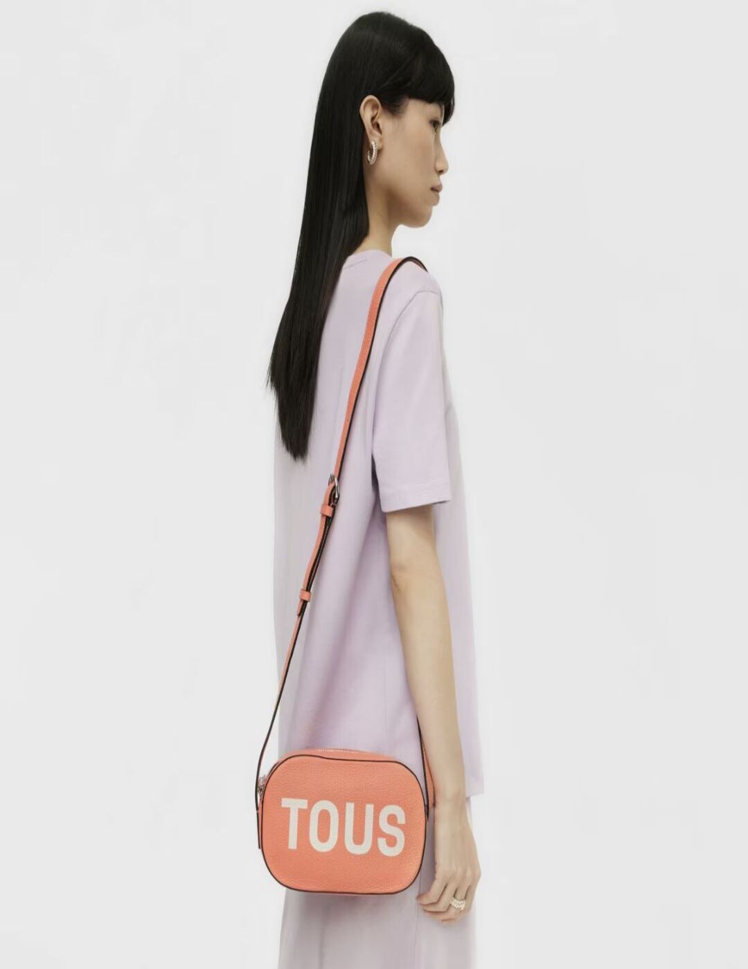 Bandolera Tous de Piel Lynn Naranja