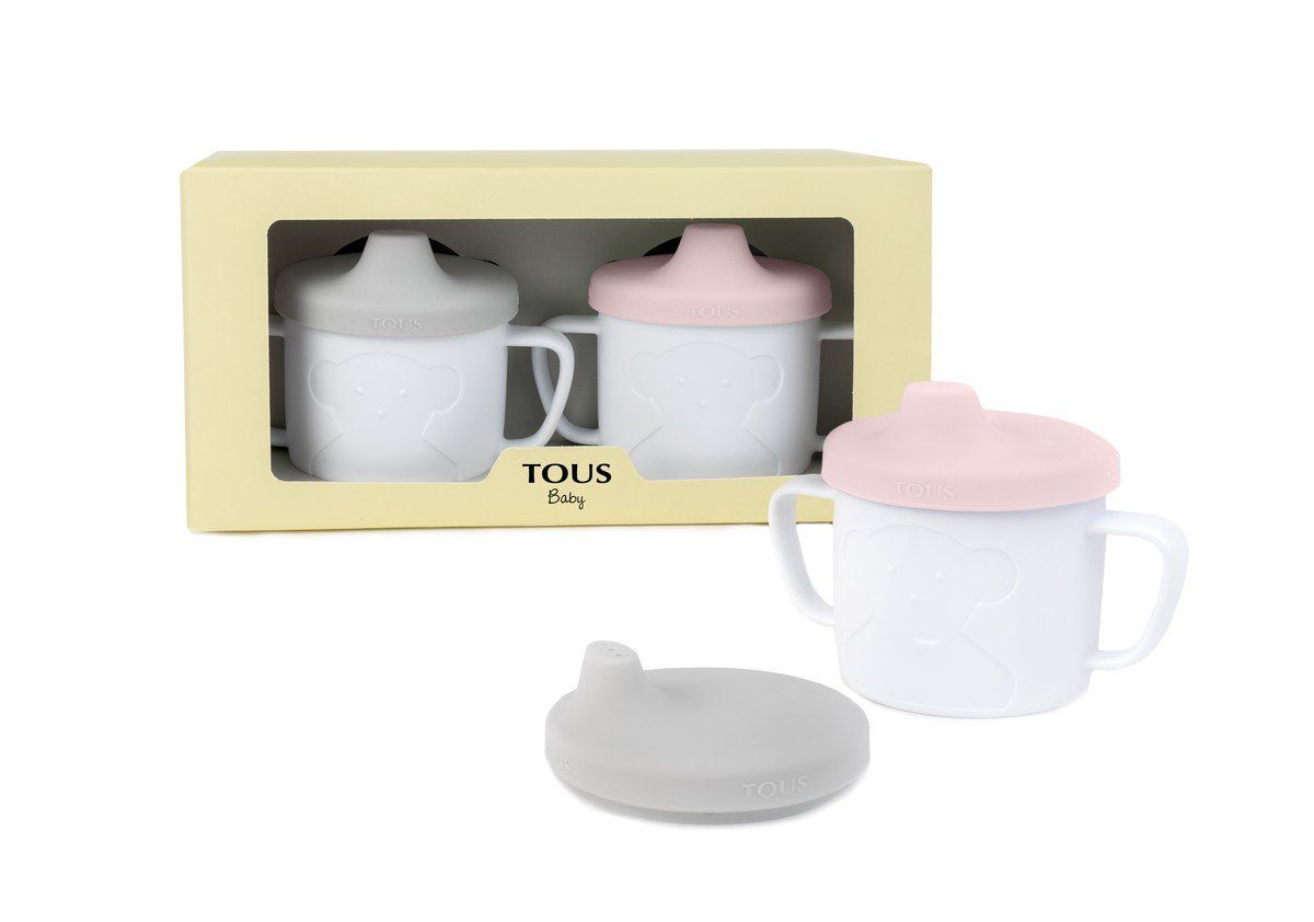 Tous Set de tazas bebé Cup Bear rosa