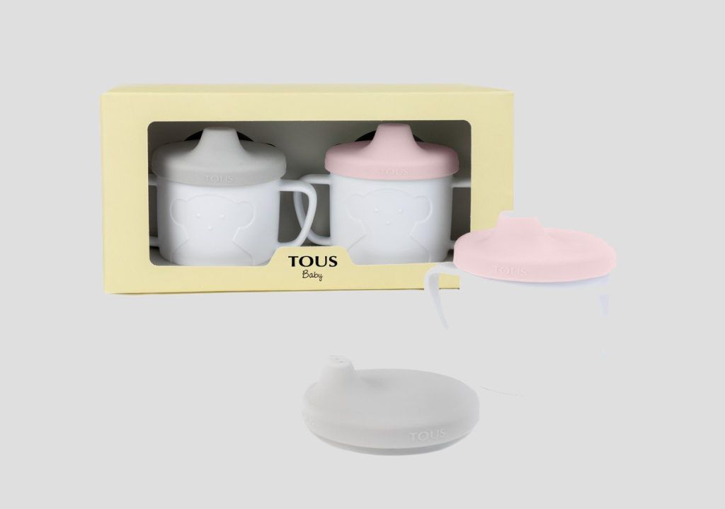 Tous Set de tazas bebé Cup Bear rosa