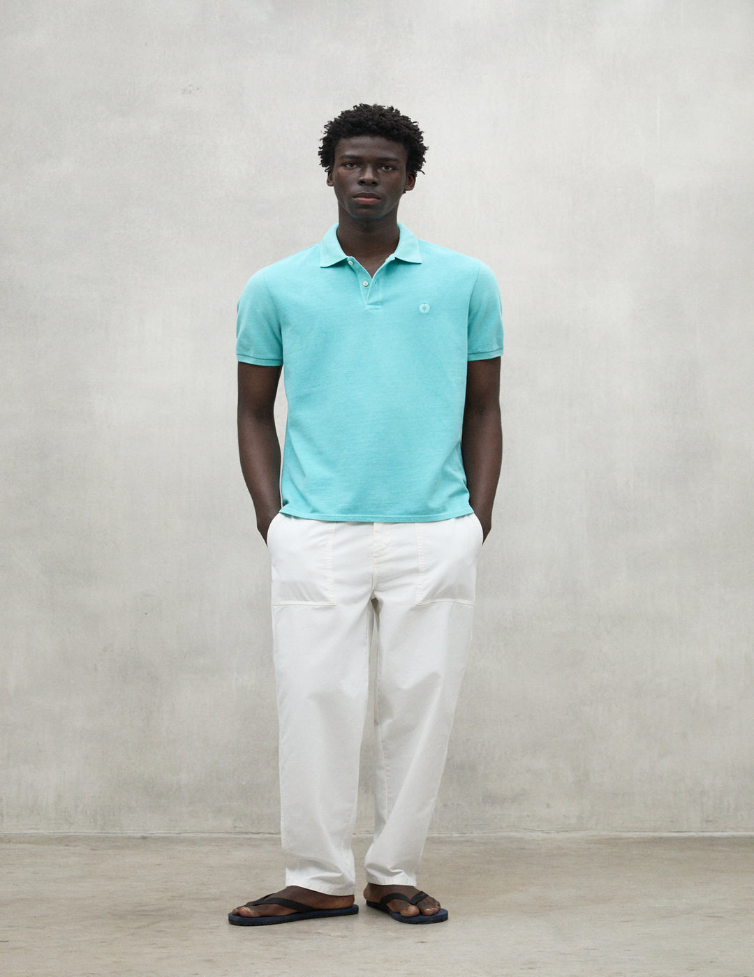 Polo Ecoalf Hombre Ted Light Tourquise