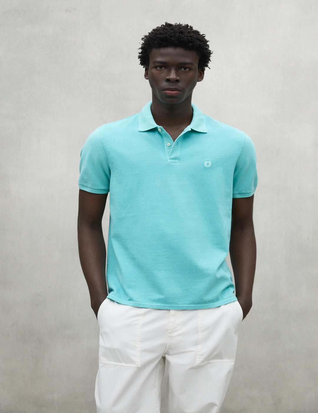 Polo Ecoalf Hombre Ted Light Tourquise