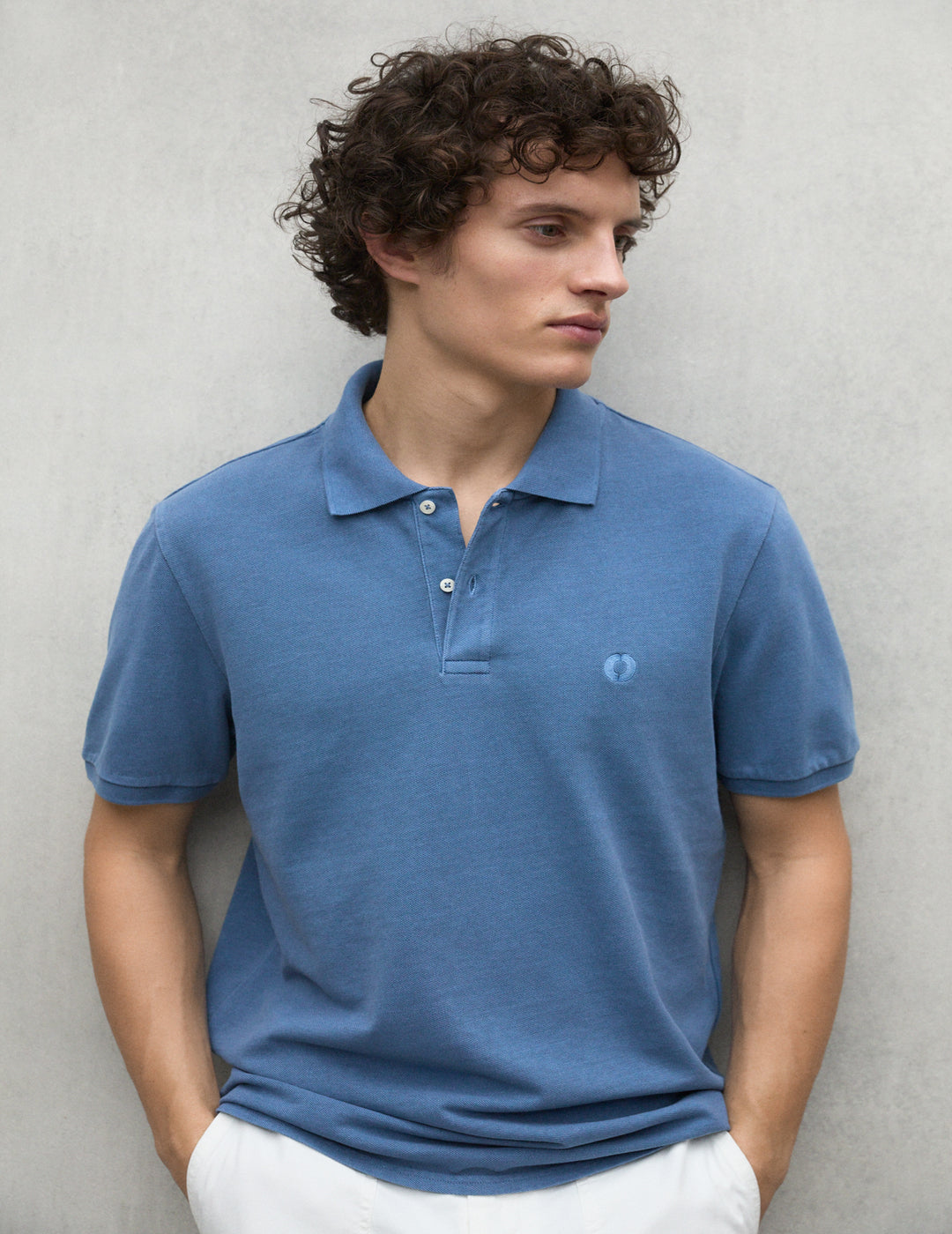 Polo Ecoalf Hombre Ted Light Indigo