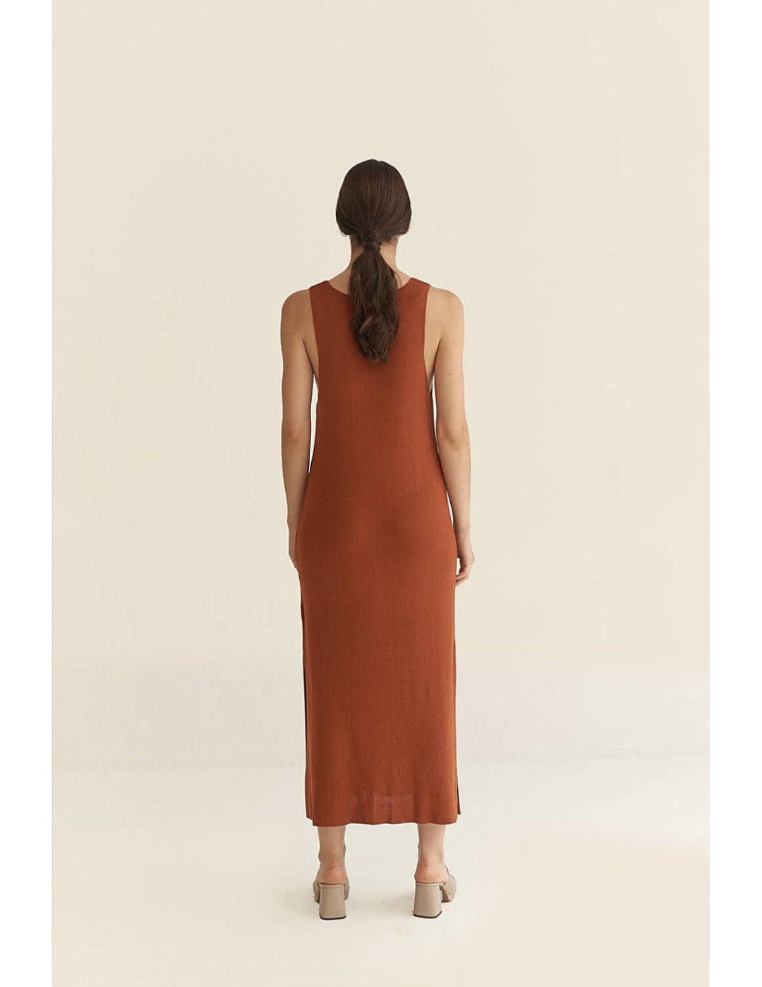 Vestido Mus & Bombon De Punto Cobre