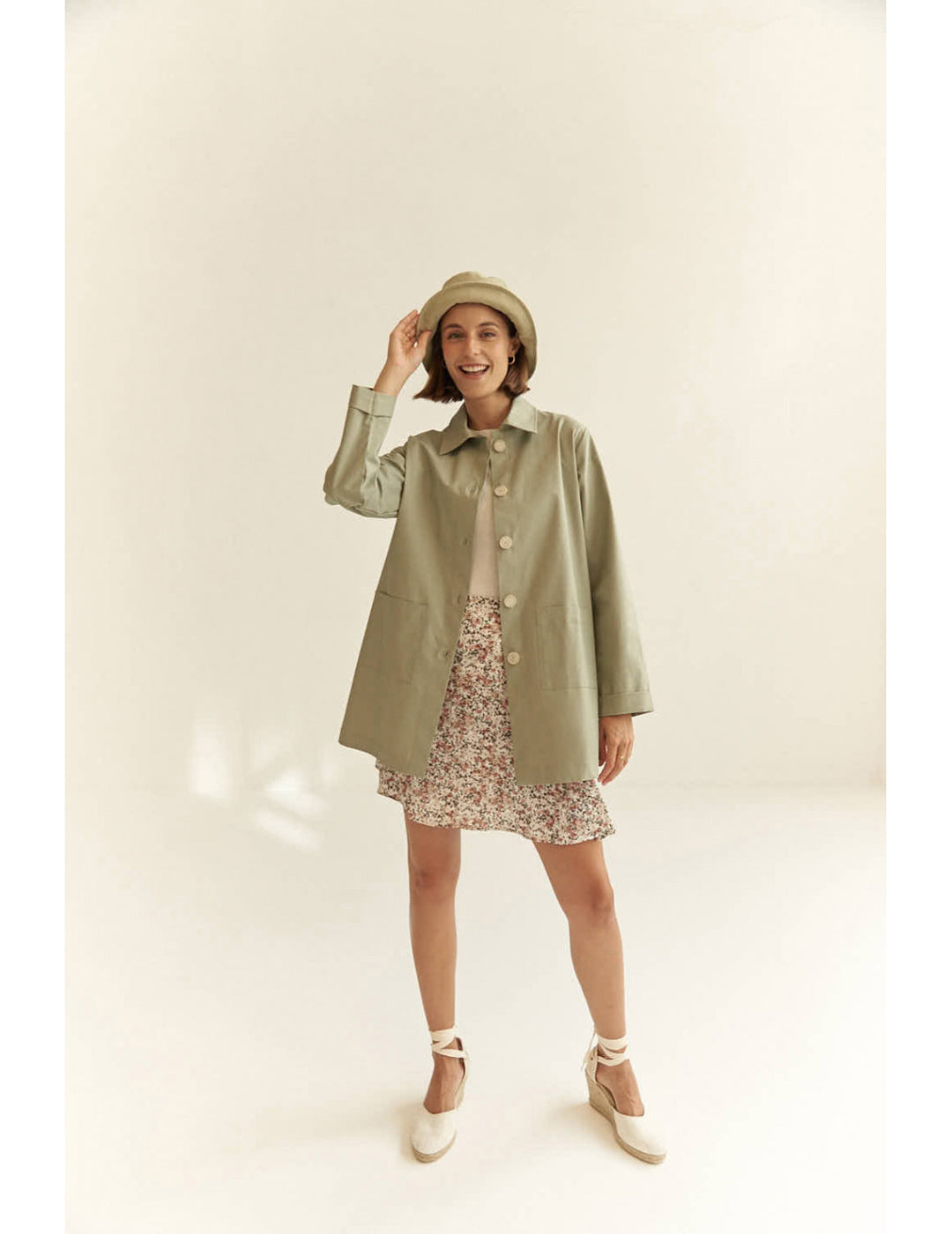 Gabardina Mus & Bombon Midi Con Bolsillos