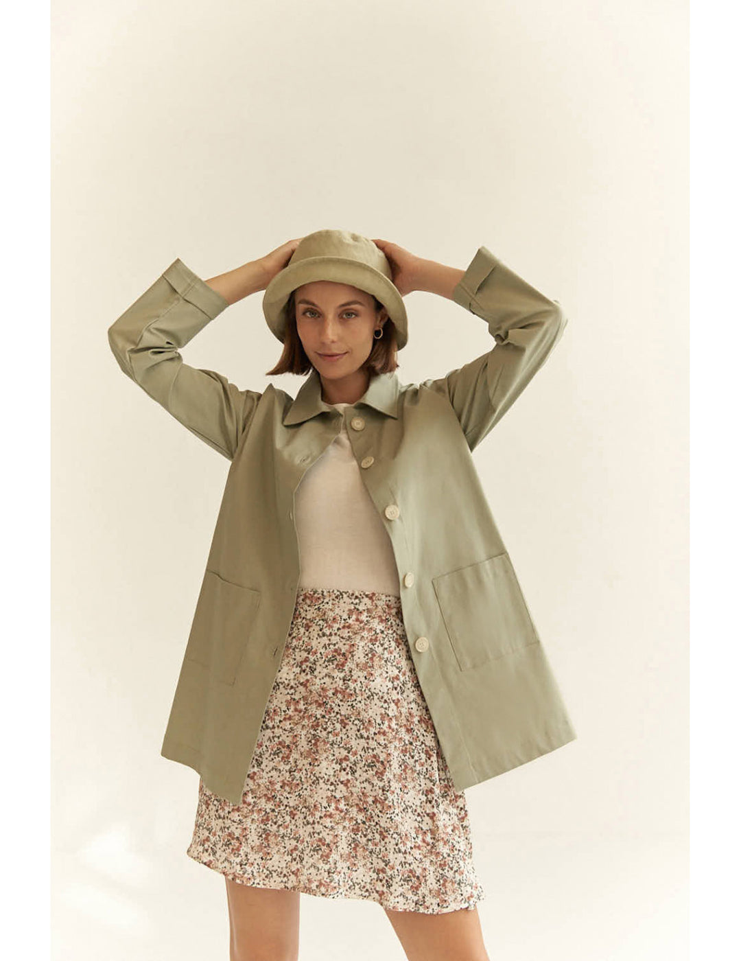 Gabardina Mus & Bombon Midi Con Bolsillos