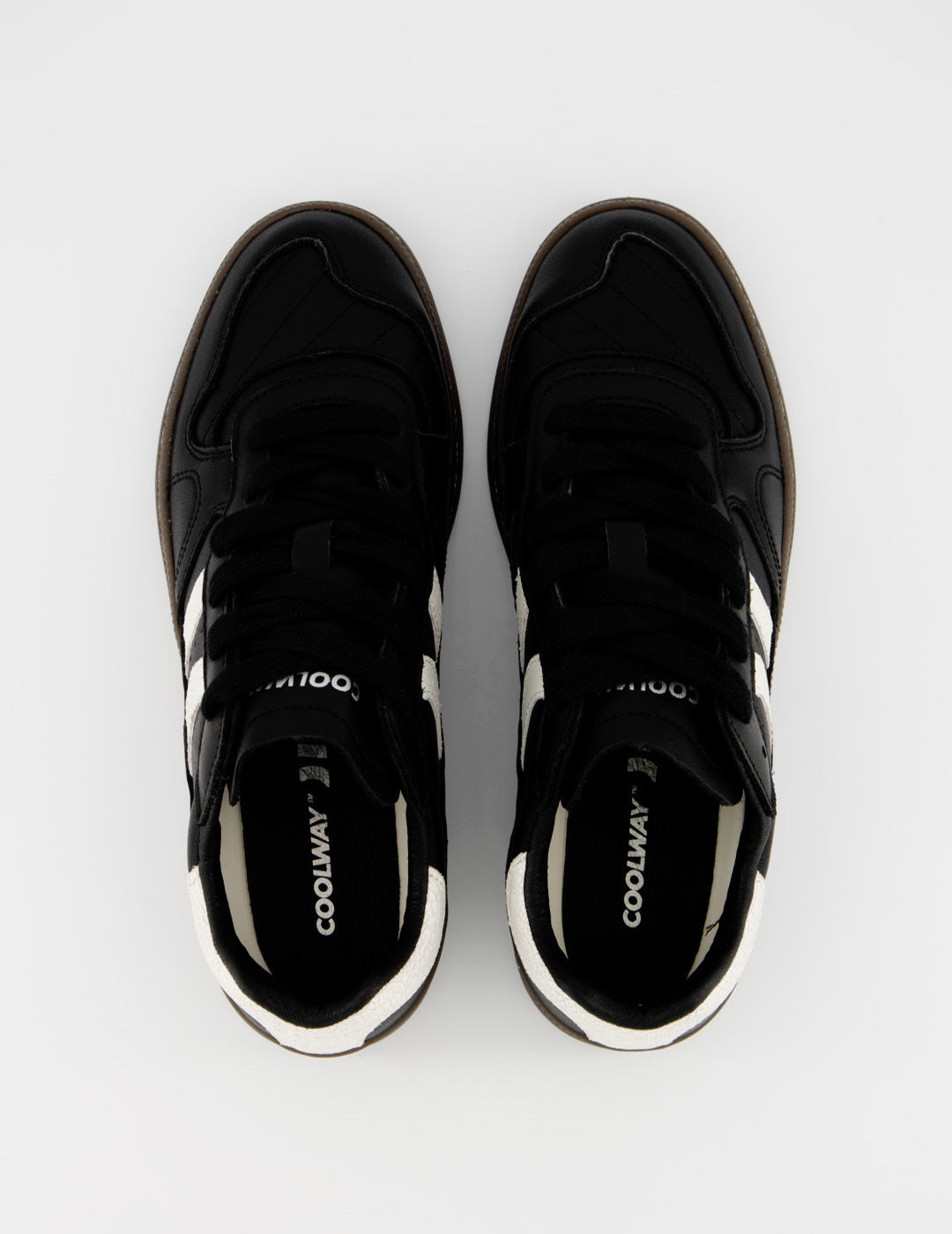Zapatillas Coolway Hombre Goal Black Leather