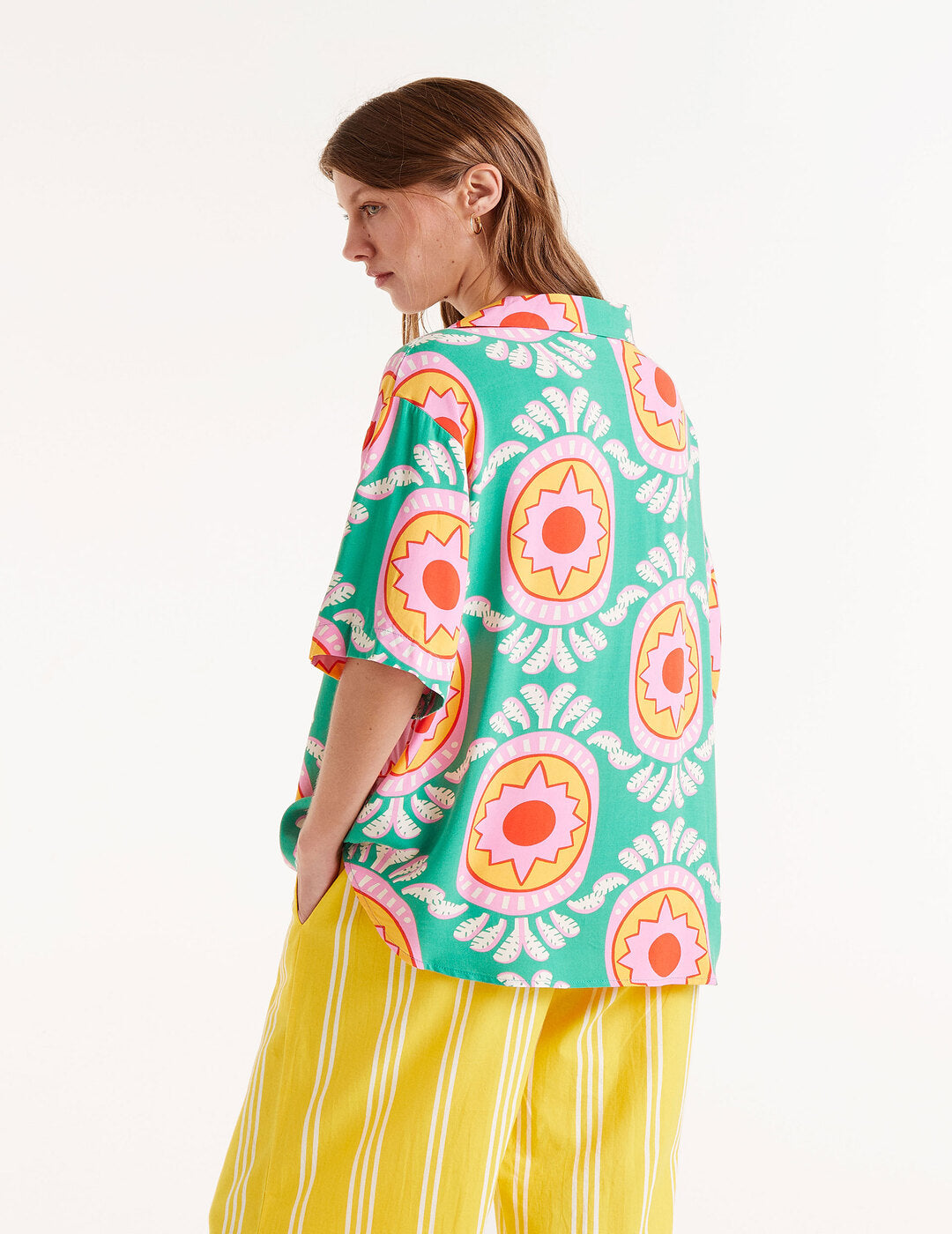 Camisa Compañía Fantástica Fluida Estampado Curitiba