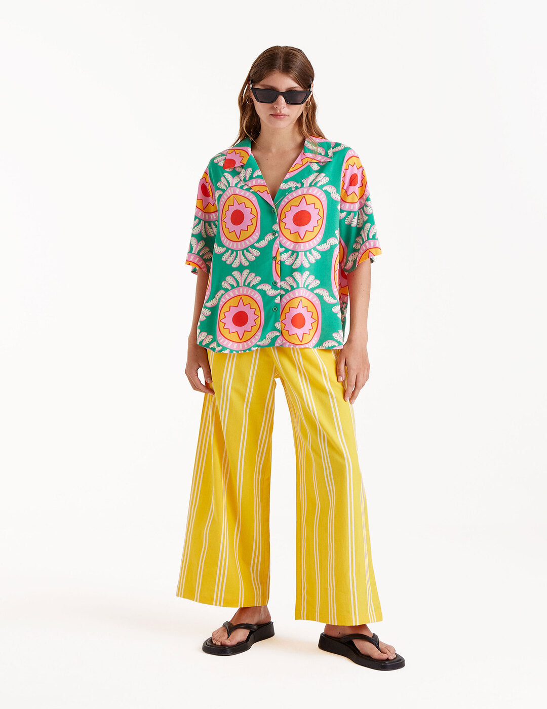 Camisa Compañía Fantástica Fluida Estampado Curitiba