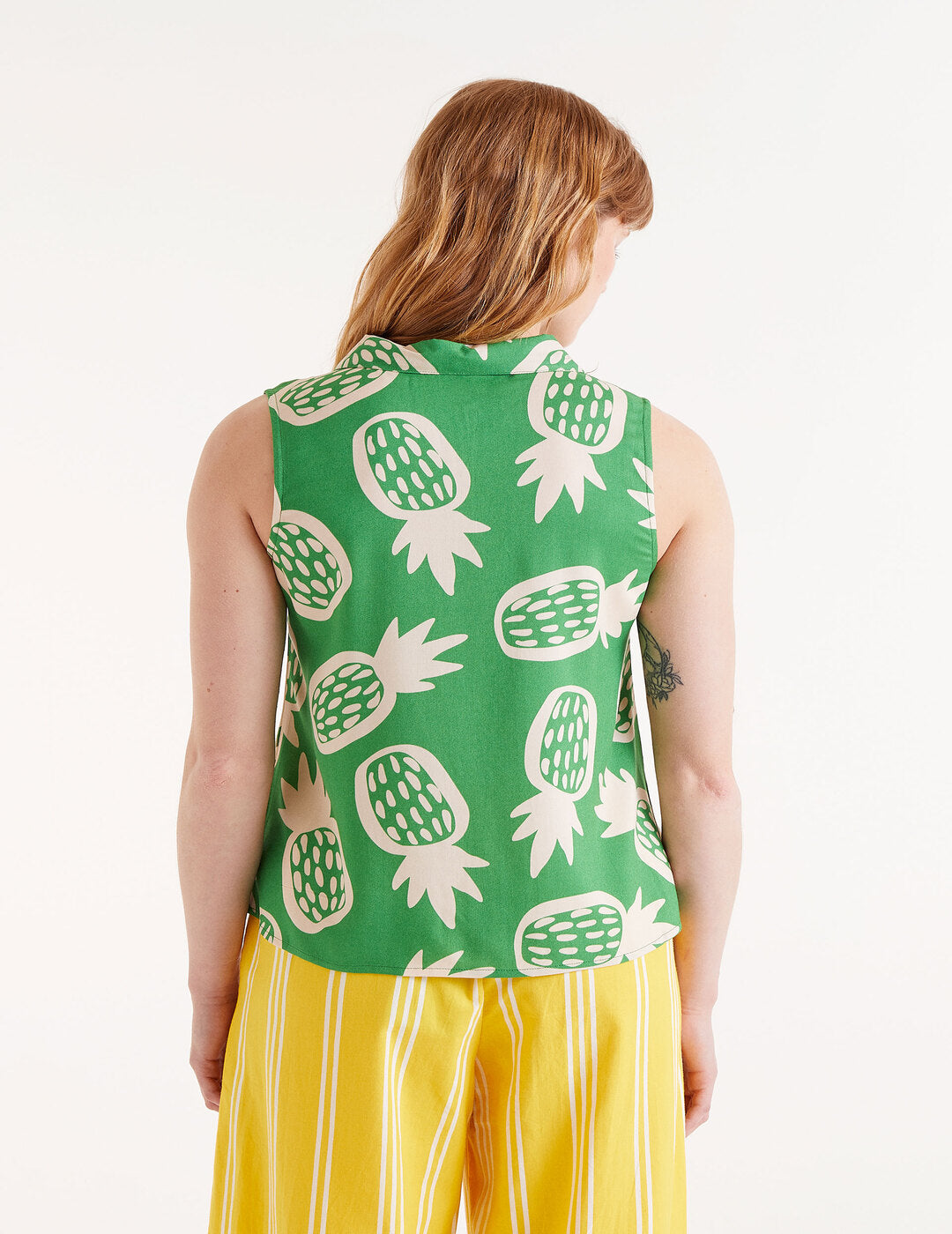 Camisa Compañía Fantástica Sin Mangas Estampado Ananas