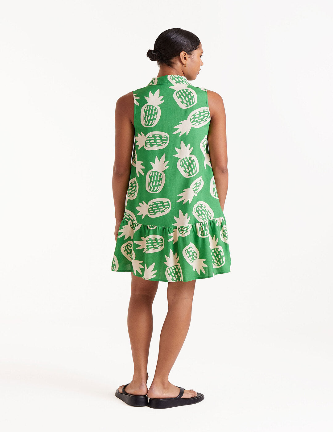 Vestido Compañía Fantástica corto Estampado Ananas