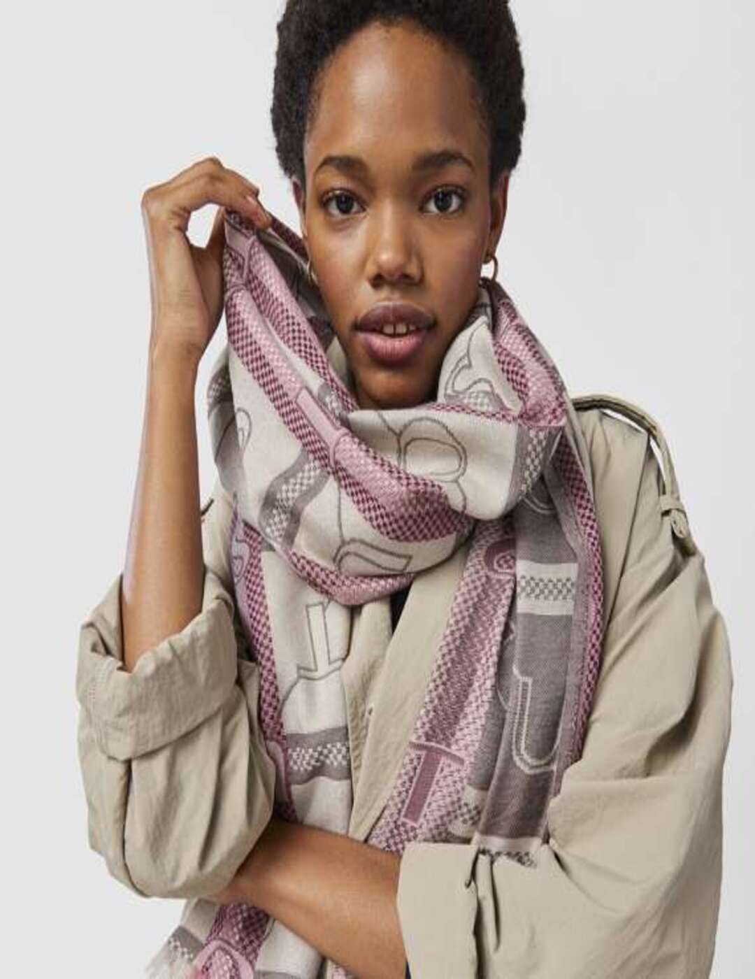 Foulard Tous Legacy Jaquard Multi Rosa